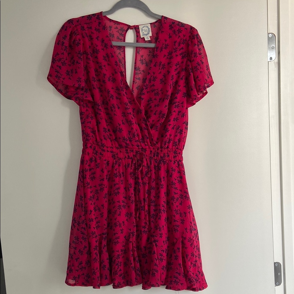 Magenta Floral Dress